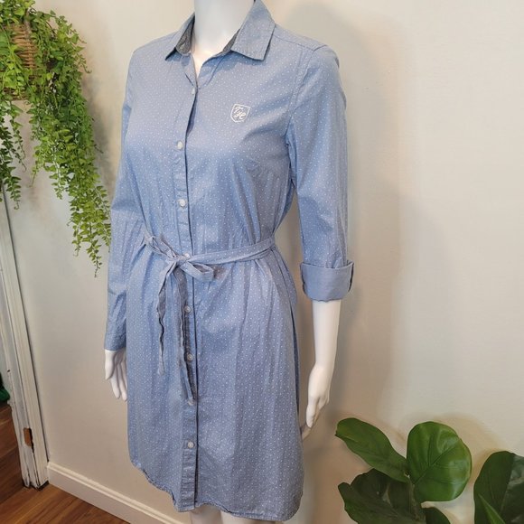 Tommy Hilfiger polka dot shirt dress XS - Picture 3 of 6